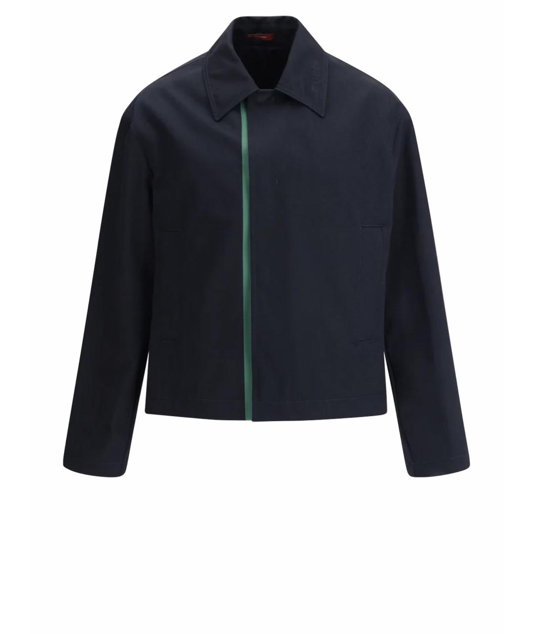 GUCCI Синяя хлопковая куртка, фото 1