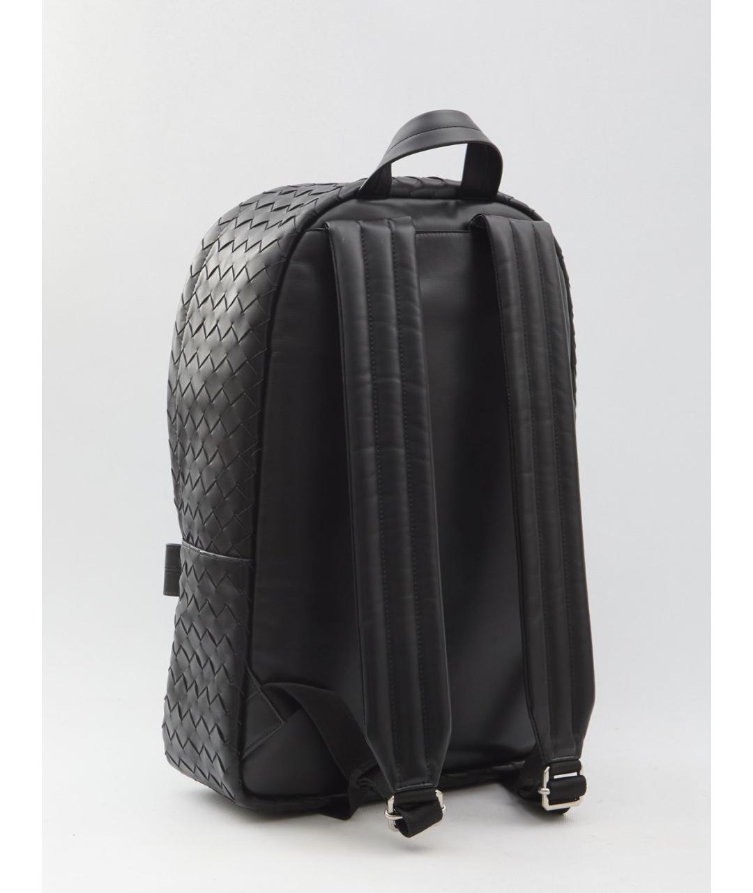 BOTTEGA VENETA Черный кожаный рюкзак, фото 2