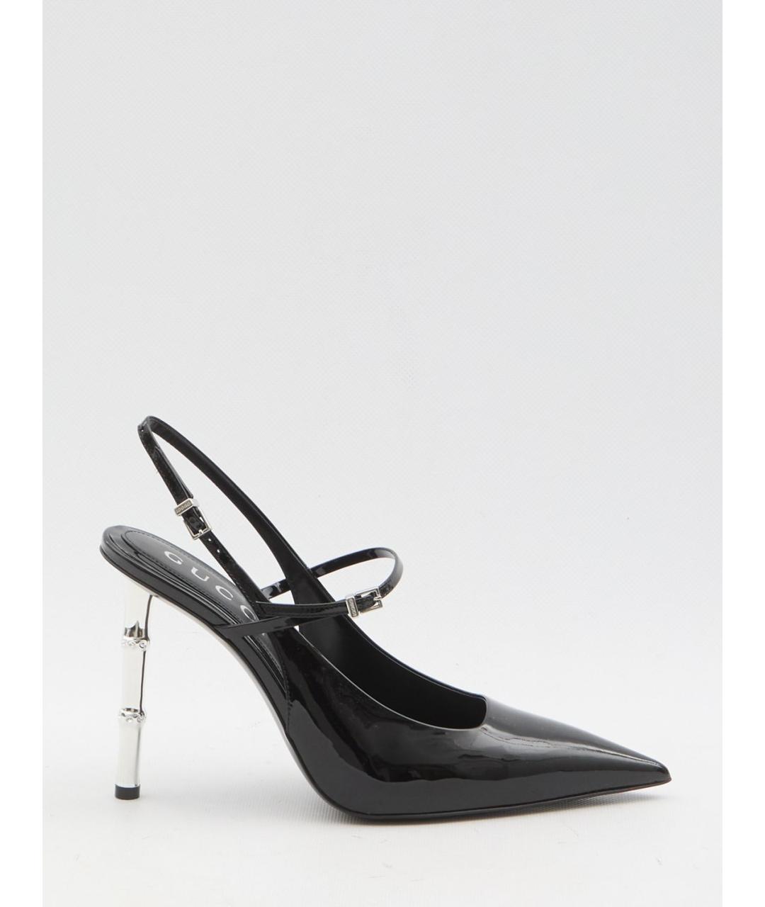 GUCCI Черные кожаные туфли, фото 6