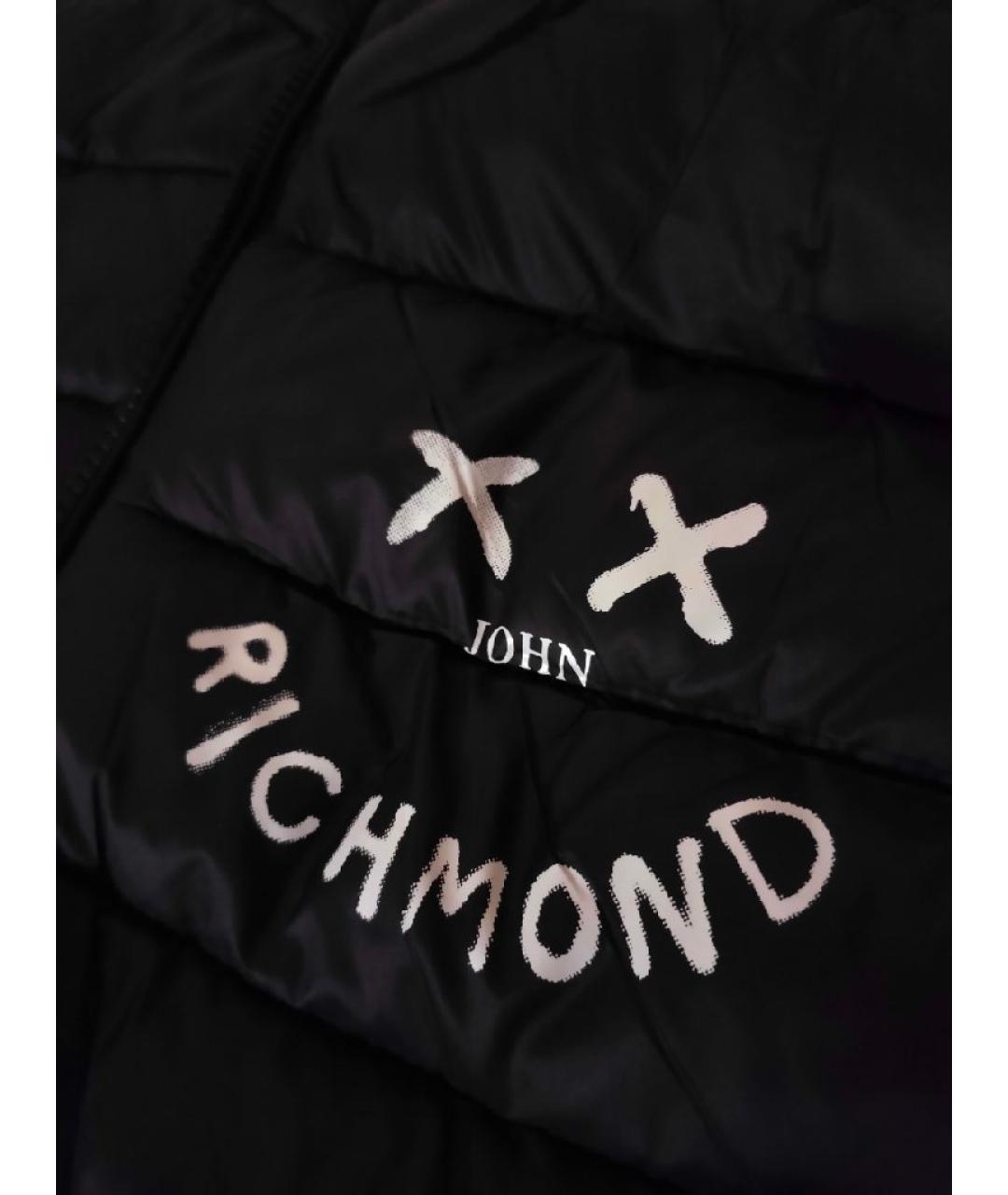 JOHN RICHMOND Черный полиэстеровый жакет / жилет, фото 3