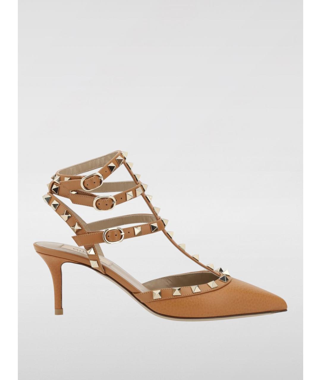 VALENTINO Коричневые кожаные туфли, фото 4