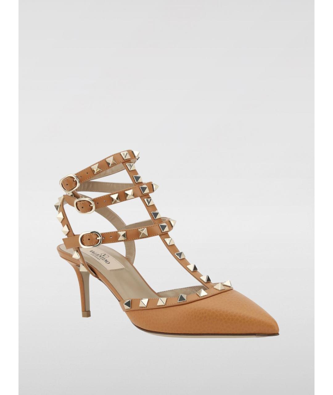 VALENTINO Коричневые кожаные туфли, фото 2