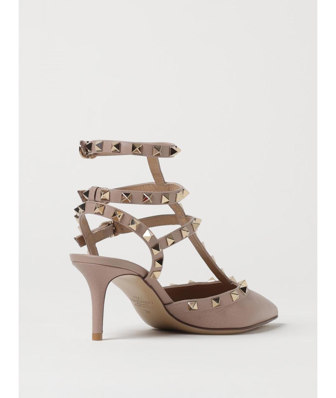 VALENTINO Розовые кожаные туфли, фото 3