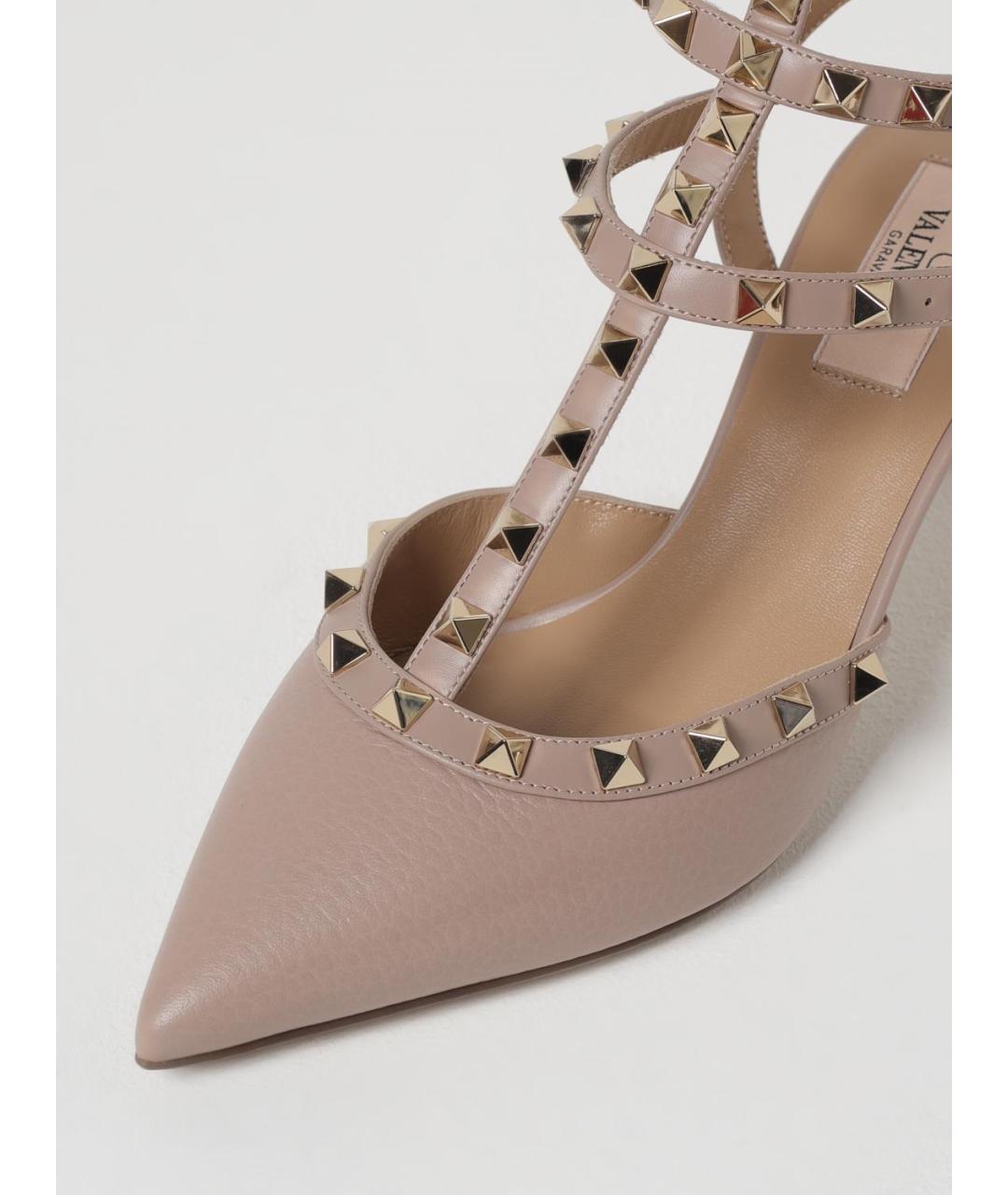 VALENTINO Розовые кожаные туфли, фото 4