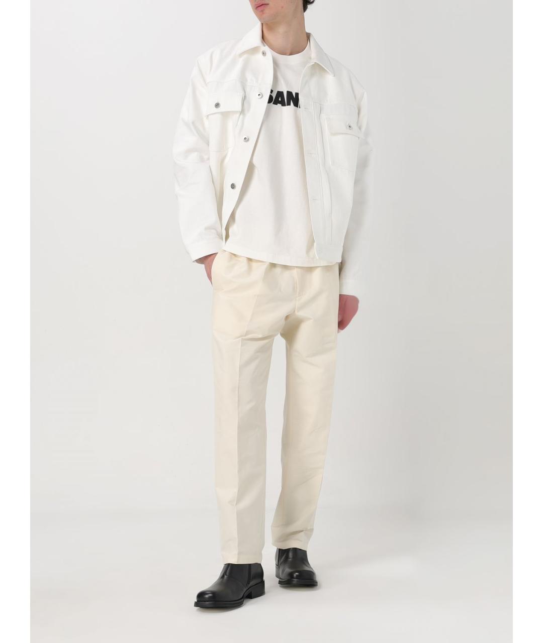 JIL SANDER Бежевые повседневные брюки, фото 3