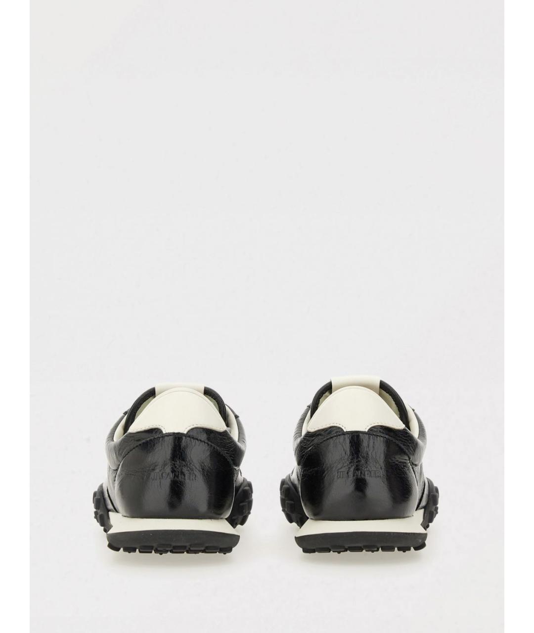 JIL SANDER Черные низкие кроссовки / кеды, фото 3