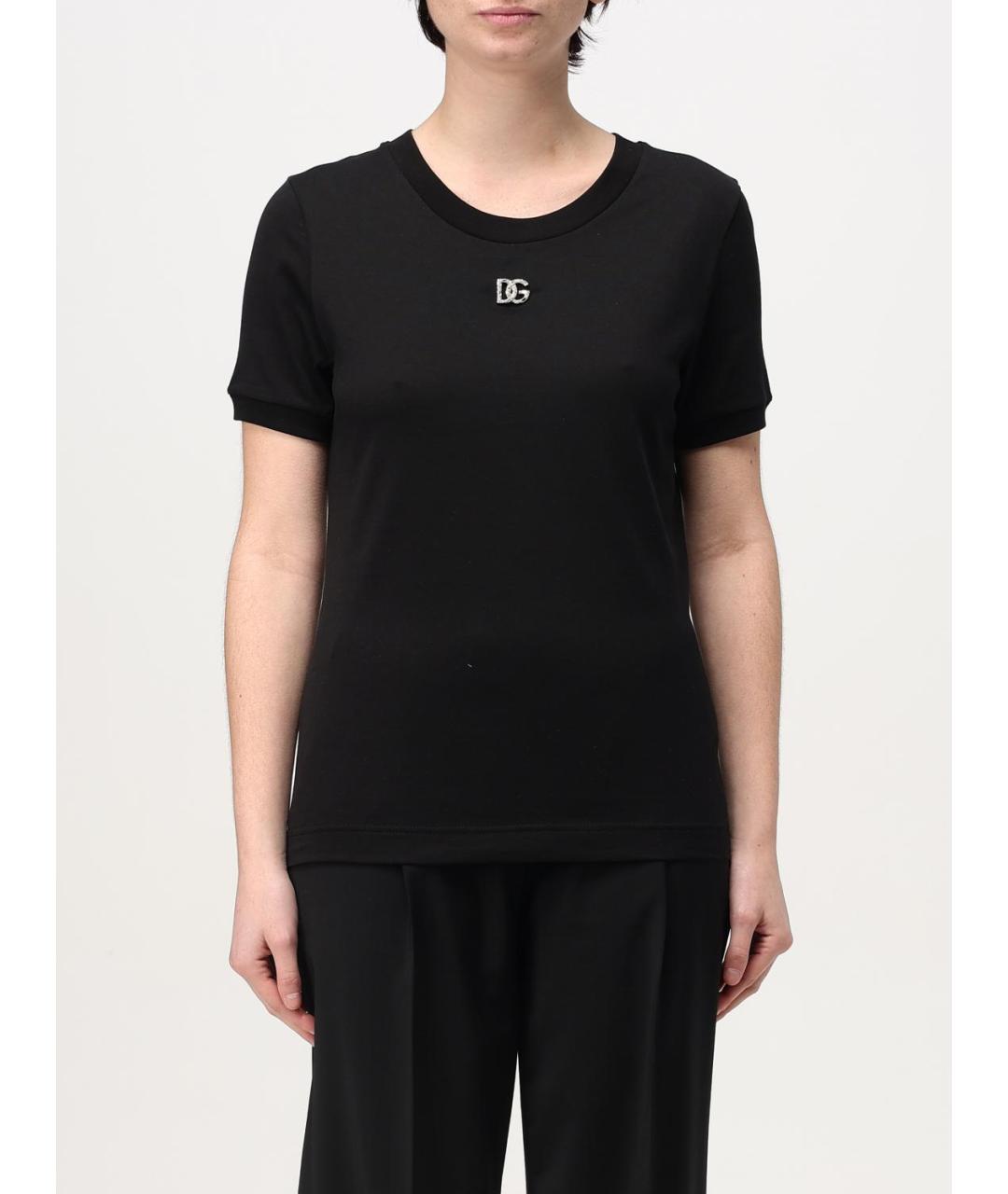 DOLCE&GABBANA Черная футболка, фото 2
