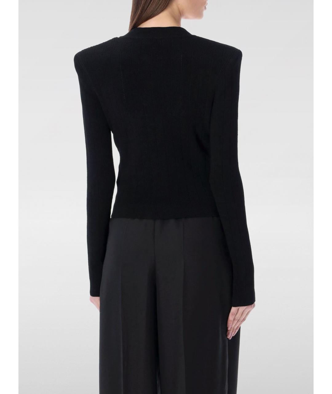 BALMAIN Черный вискозный кардиган, фото 3