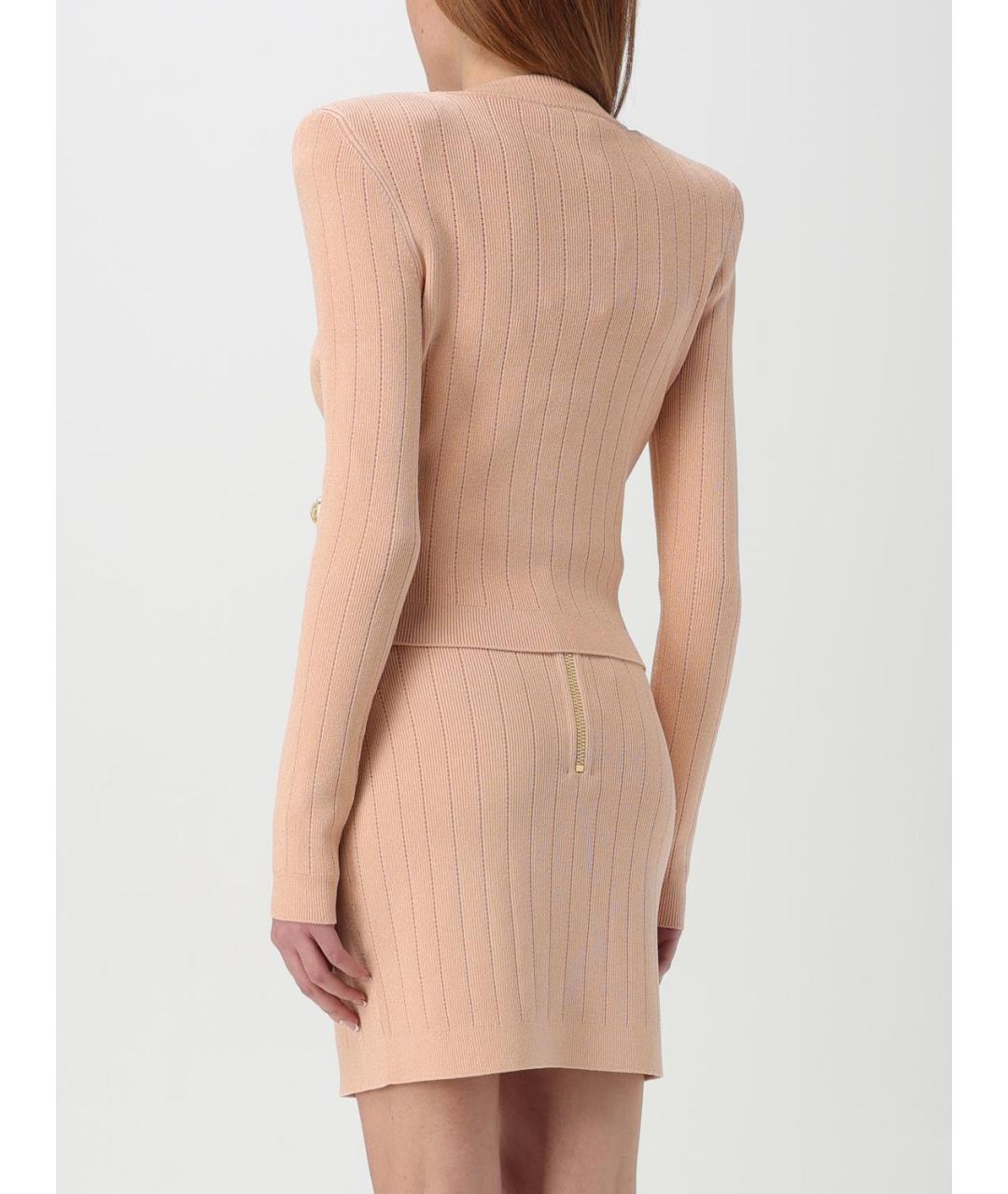BALMAIN Розовый вискозный кардиган, фото 4