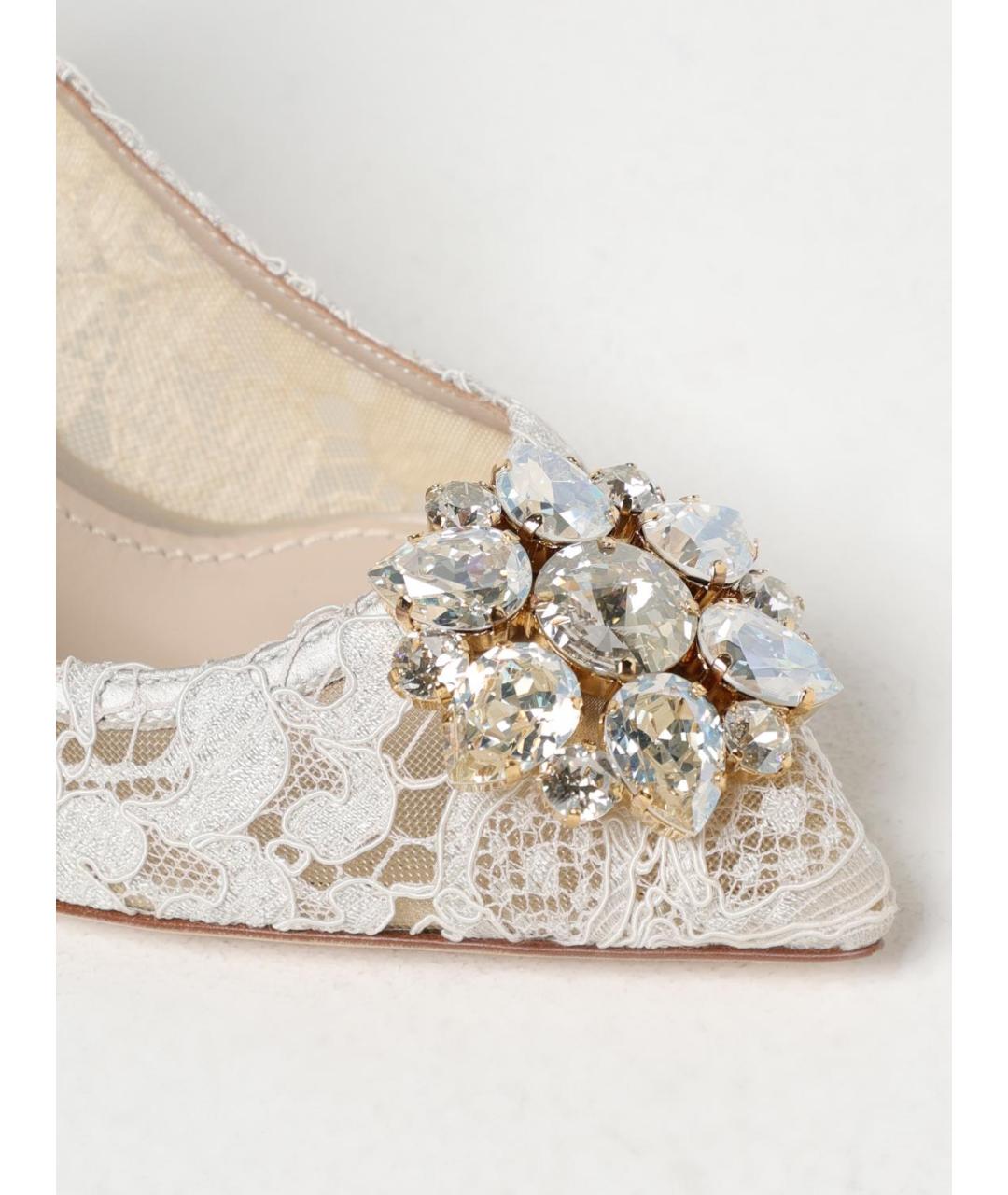 DOLCE&GABBANA Серые текстильные туфли, фото 4