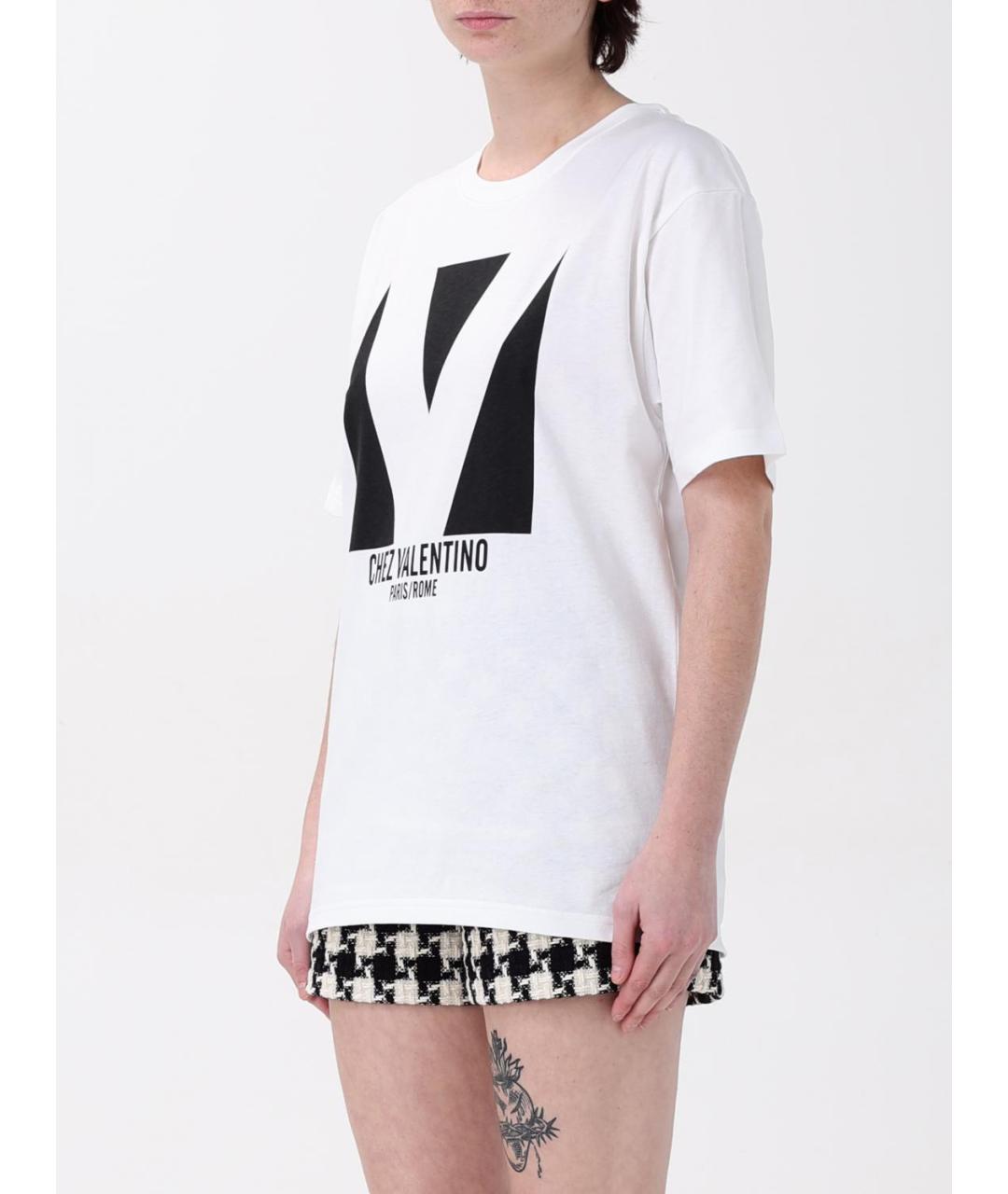VALENTINO Белая футболка, фото 4
