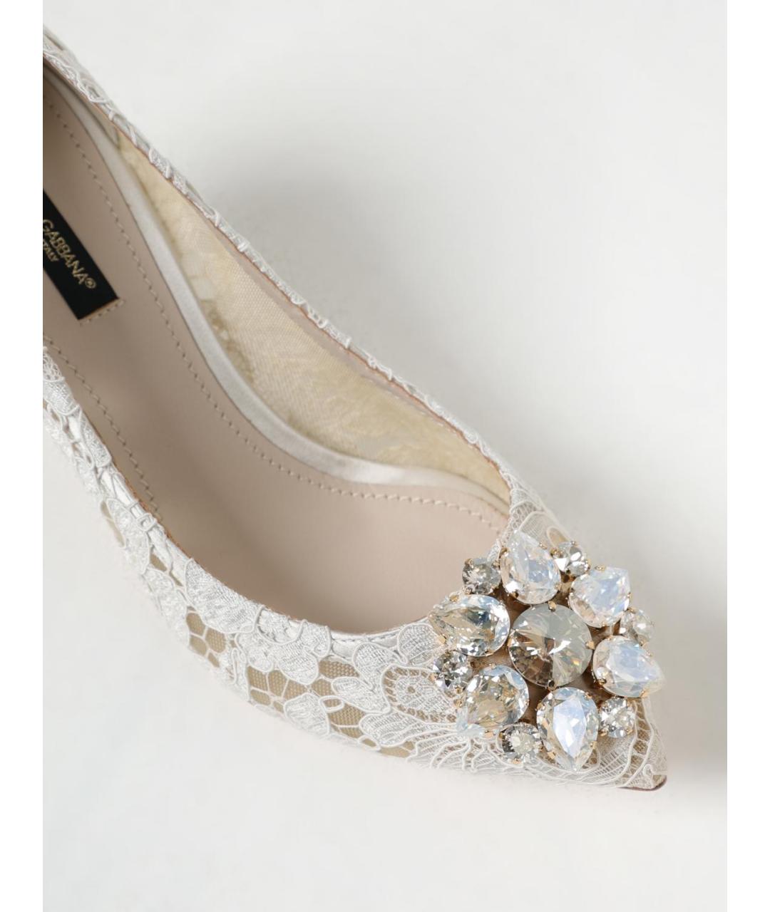DOLCE&GABBANA Серые текстильные туфли, фото 4