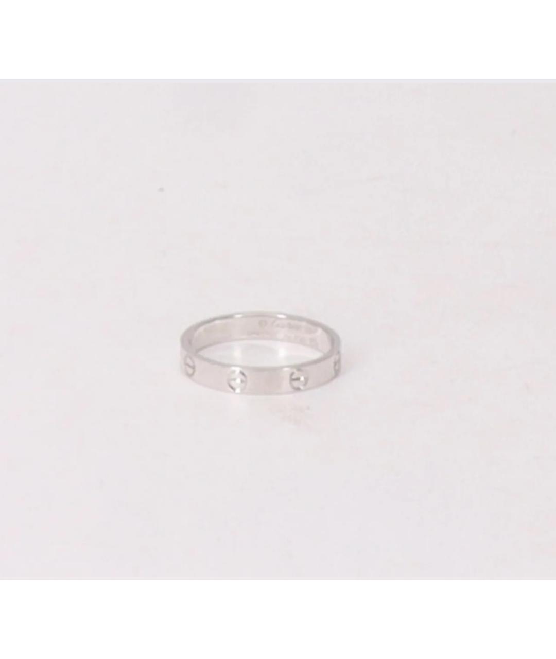 CARTIER Антрацитовое кольцо из белого золота, фото 2