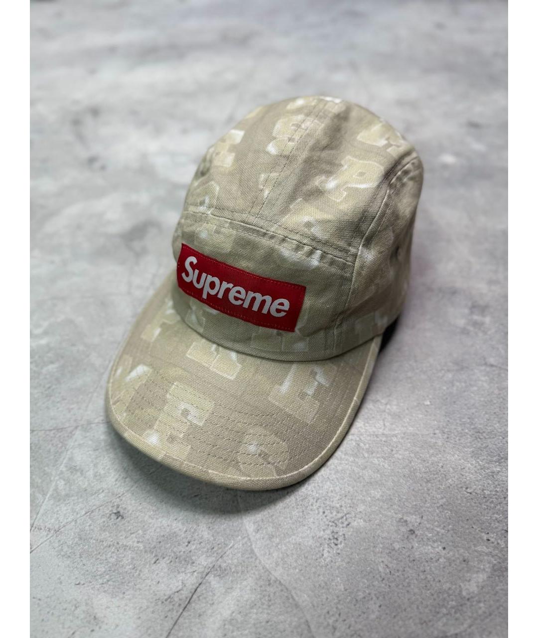 SUPREME Бежевая кепка/бейсболка, фото 6