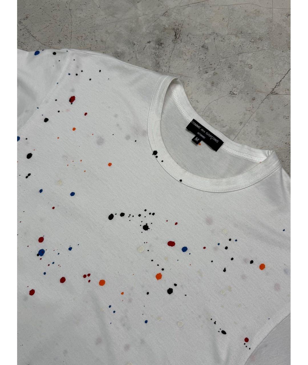 COMME DES GARÇONS Белая хлопковая футболка, фото 3