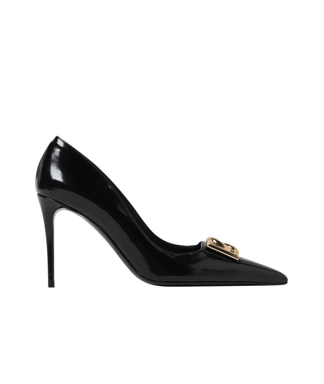 DOLCE&GABBANA Черные туфли из лакированной кожи, фото 5