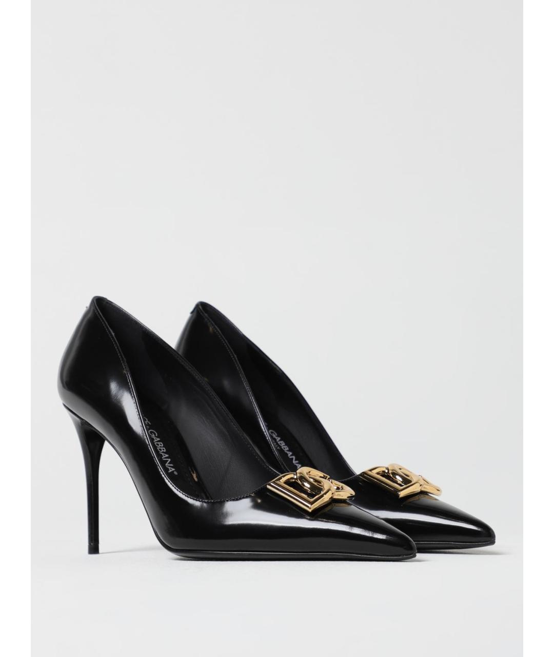 DOLCE&GABBANA Черные туфли из лакированной кожи, фото 2