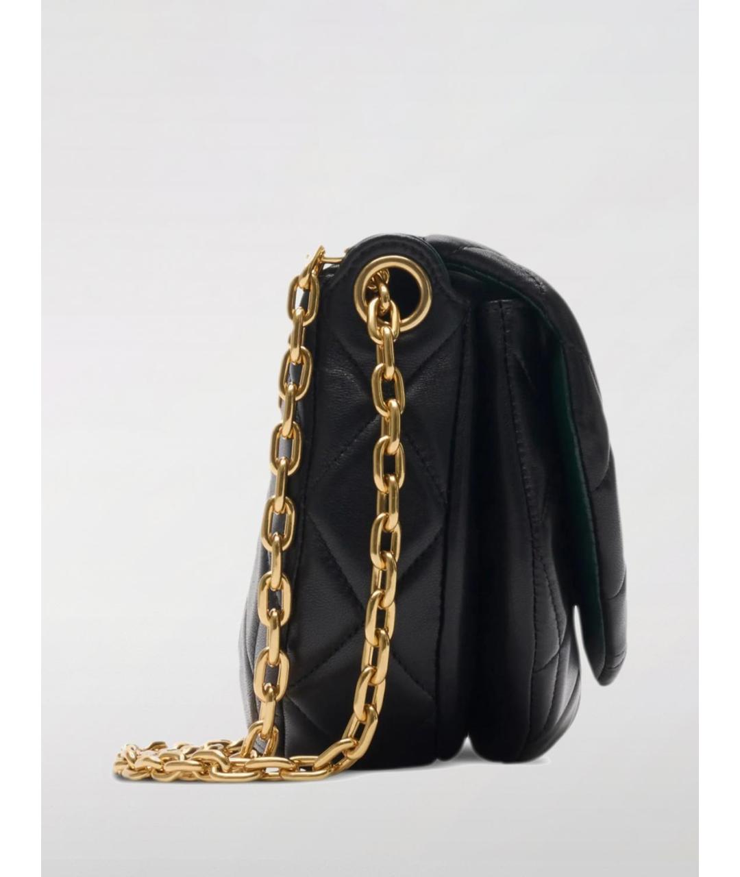 BURBERRY Черная кожаная сумка через плечо, фото 3