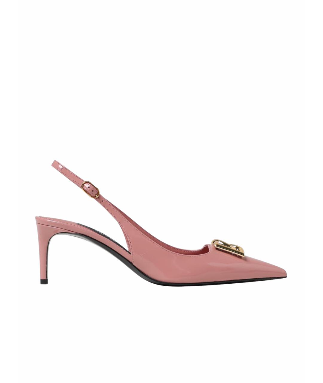 DOLCE&GABBANA Розовые туфли из лакированной кожи, фото 1