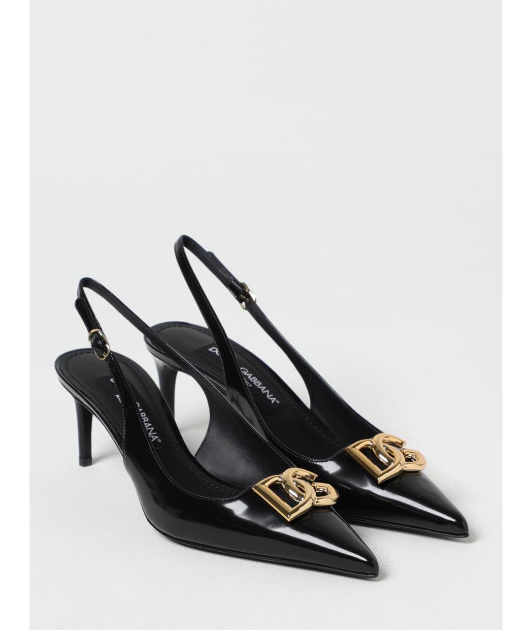 DOLCE&GABBANA Черные туфли из лакированной кожи, фото 2