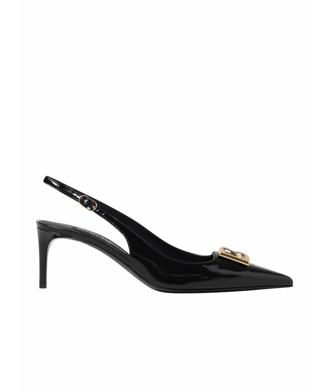 DOLCE&GABBANA Черные туфли из лакированной кожи, фото 1