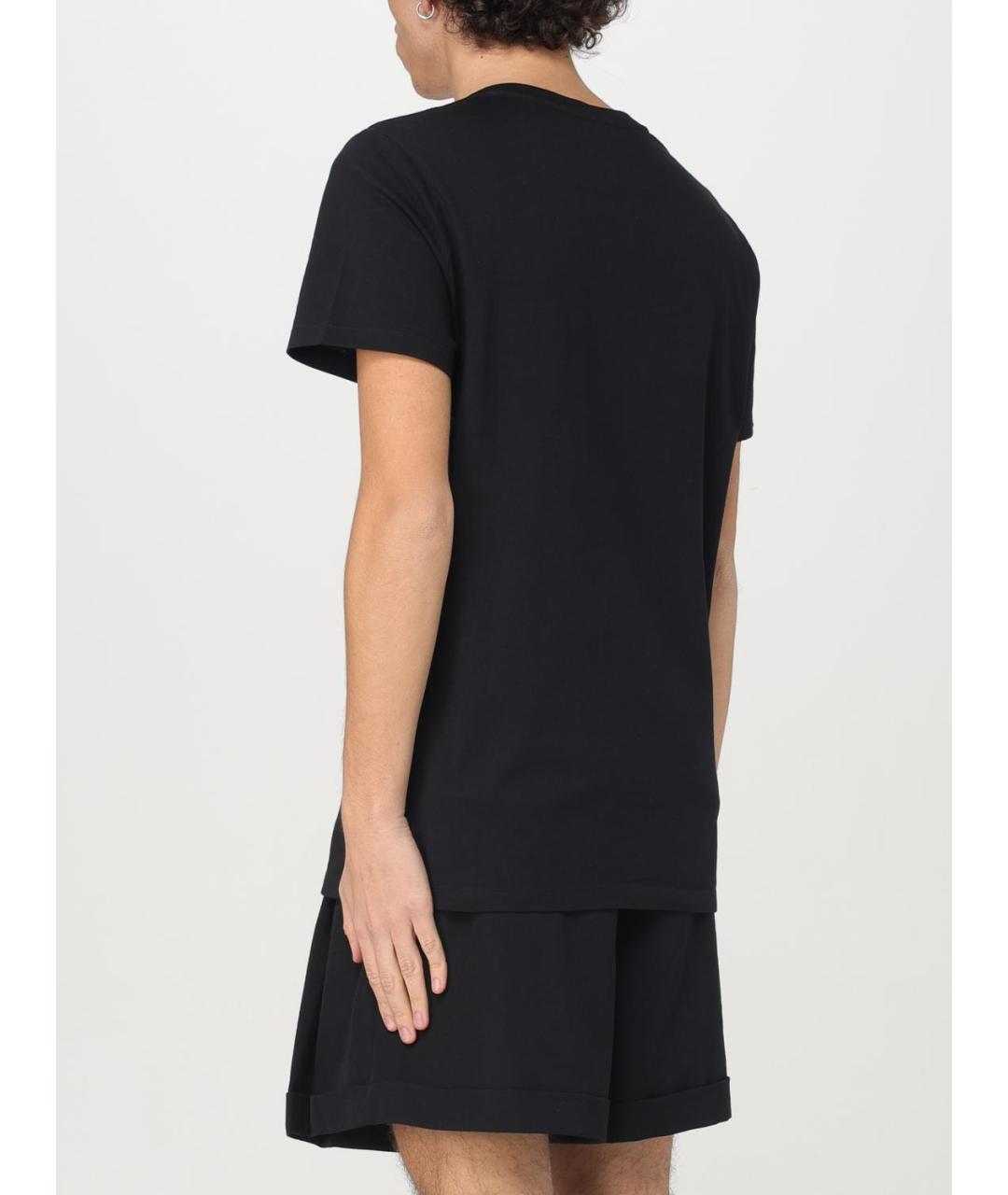 BALMAIN Черная футболка, фото 4