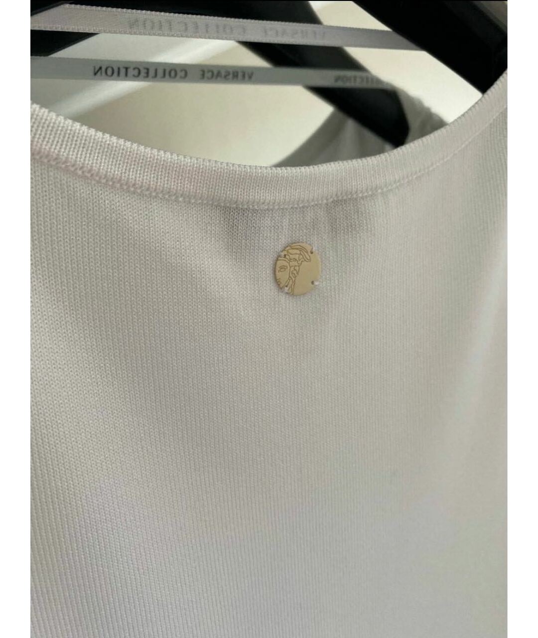 VERSACE COLLECTION Белое повседневное платье, фото 5