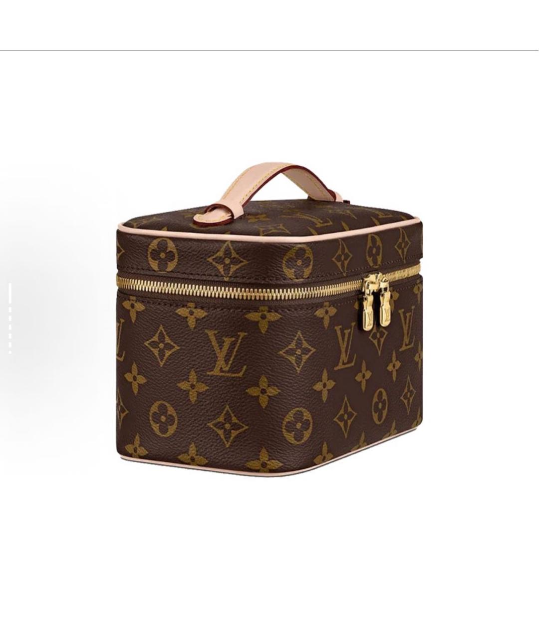LOUIS VUITTON Коричневая косметичка, фото 3
