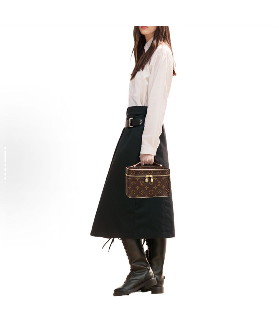 LOUIS VUITTON Коричневая косметичка, фото 8