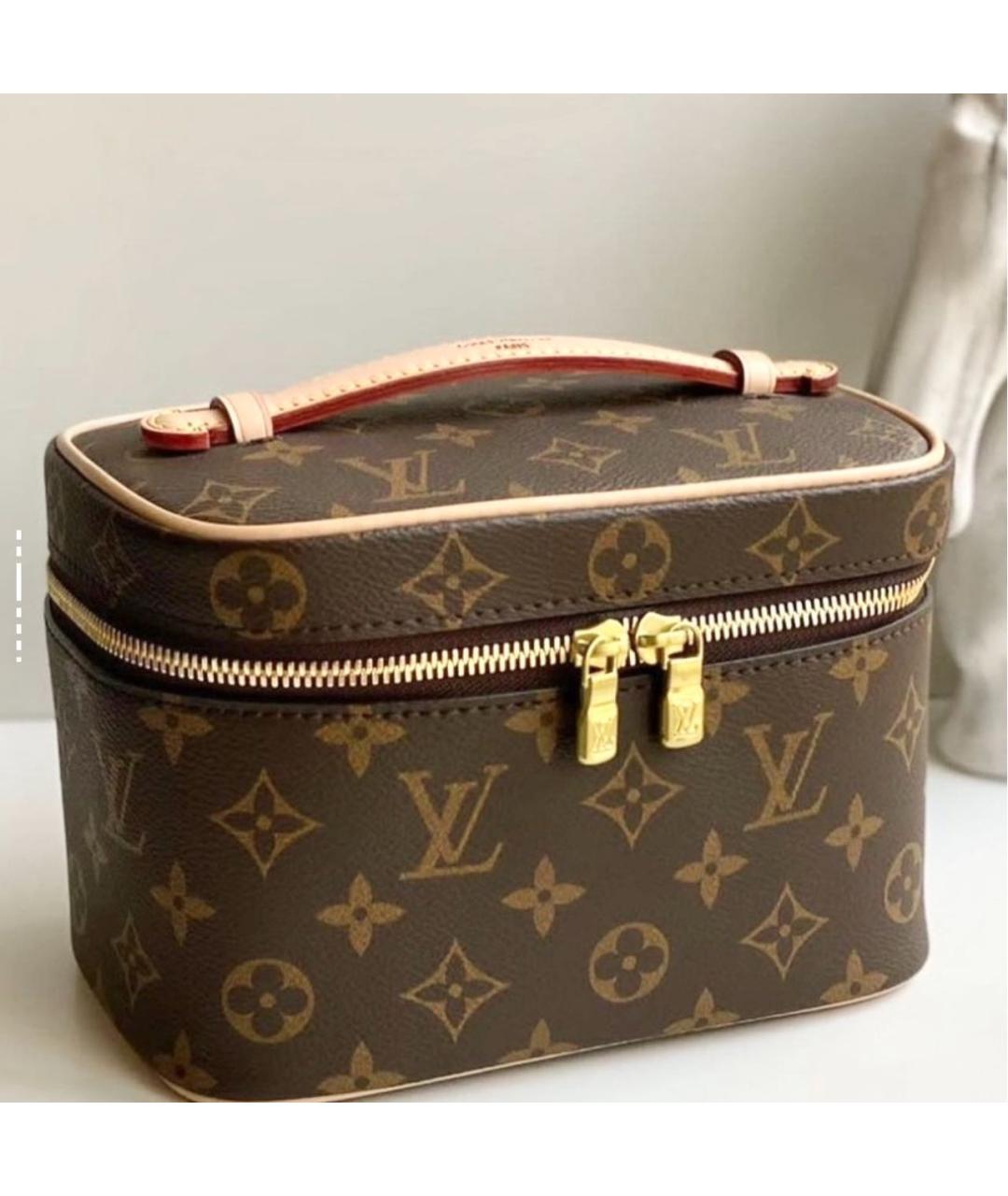 LOUIS VUITTON Коричневая косметичка, фото 6