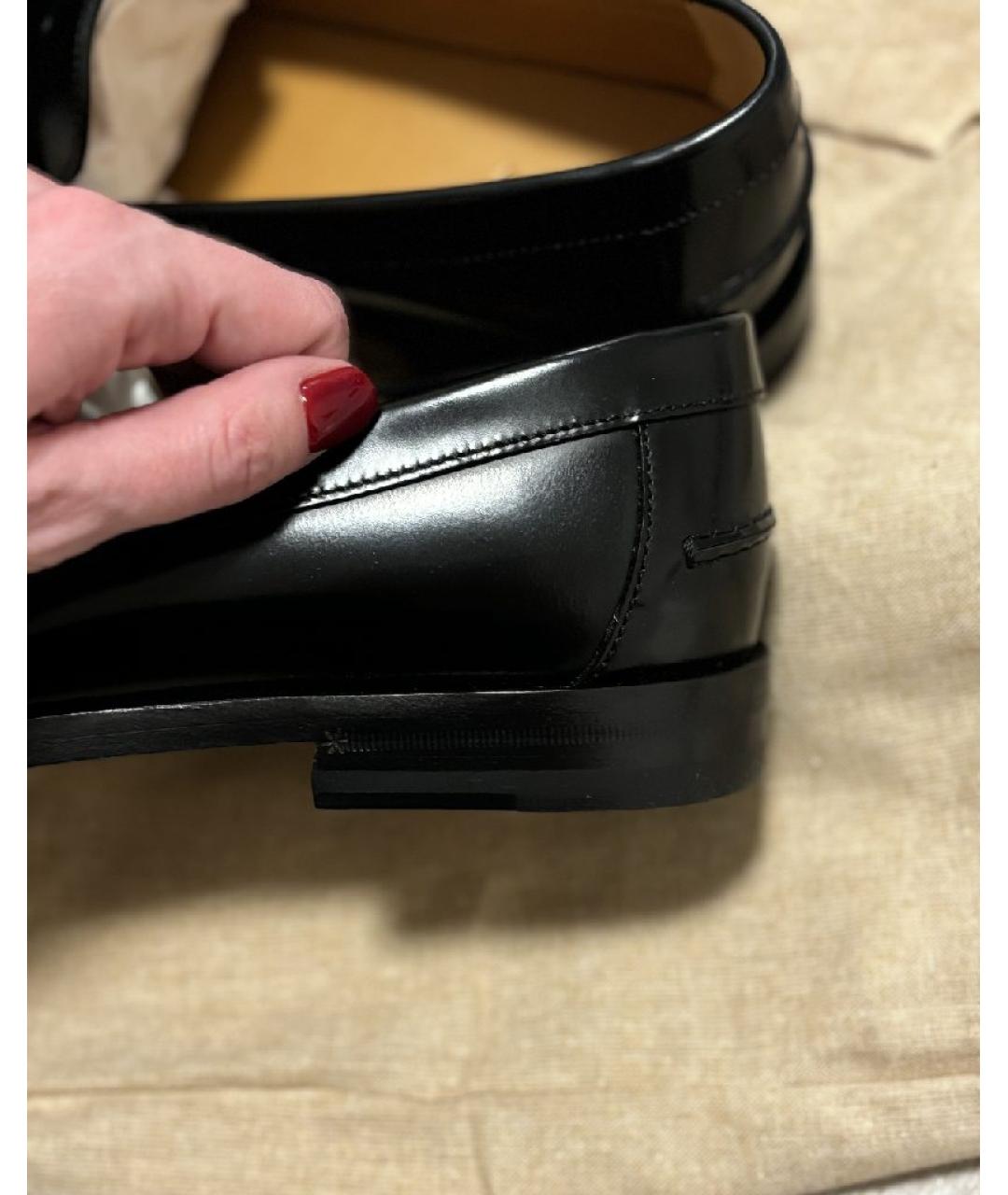 GUCCI Черные кожаные лоферы, фото 5