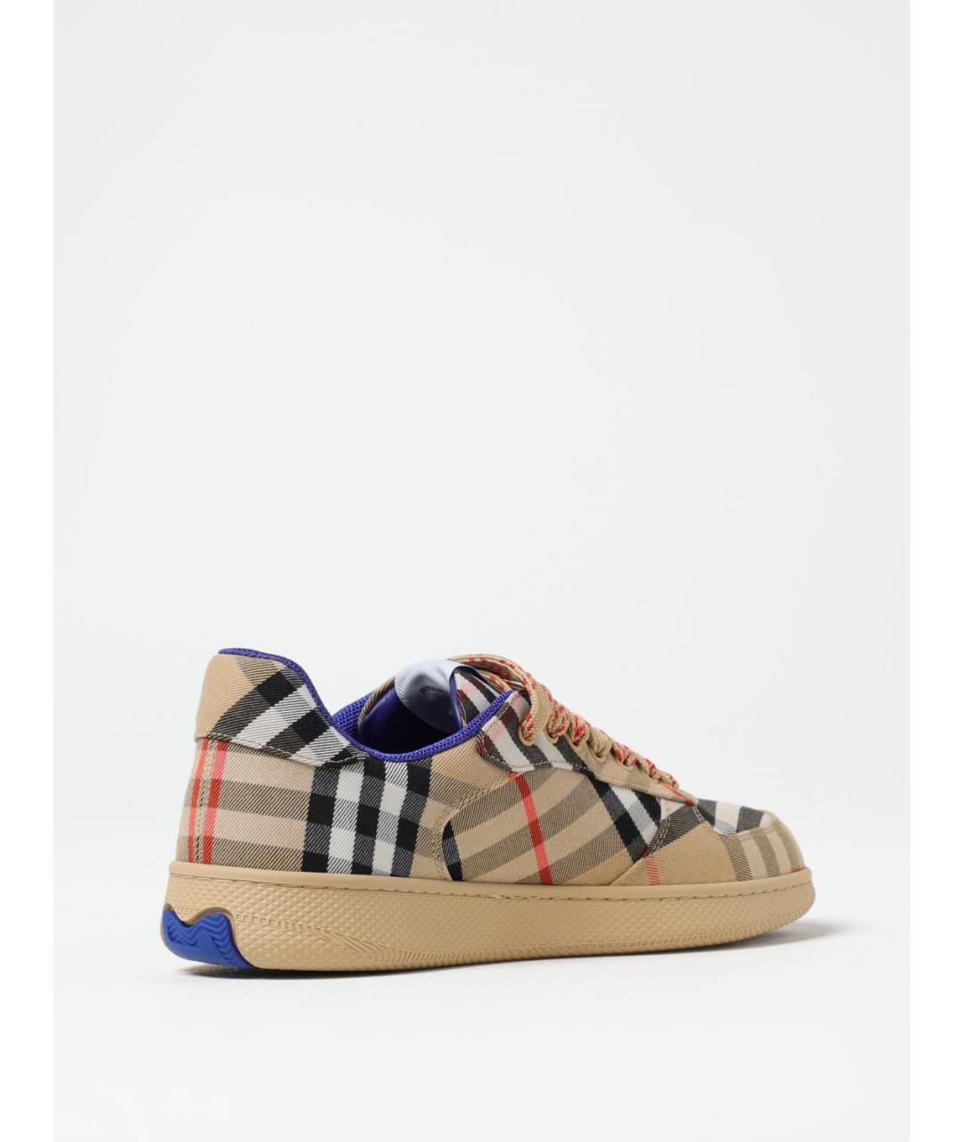 BURBERRY Бежевые низкие кроссовки / кеды, фото 3
