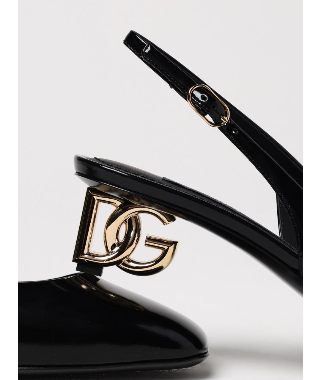 DOLCE&GABBANA Черные туфли из лакированной кожи, фото 4