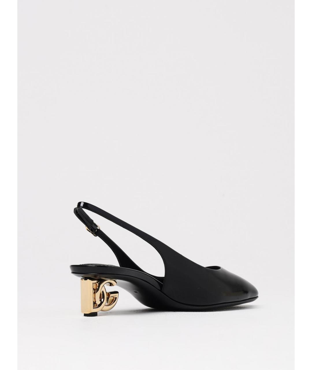 DOLCE&GABBANA Черные туфли из лакированной кожи, фото 3