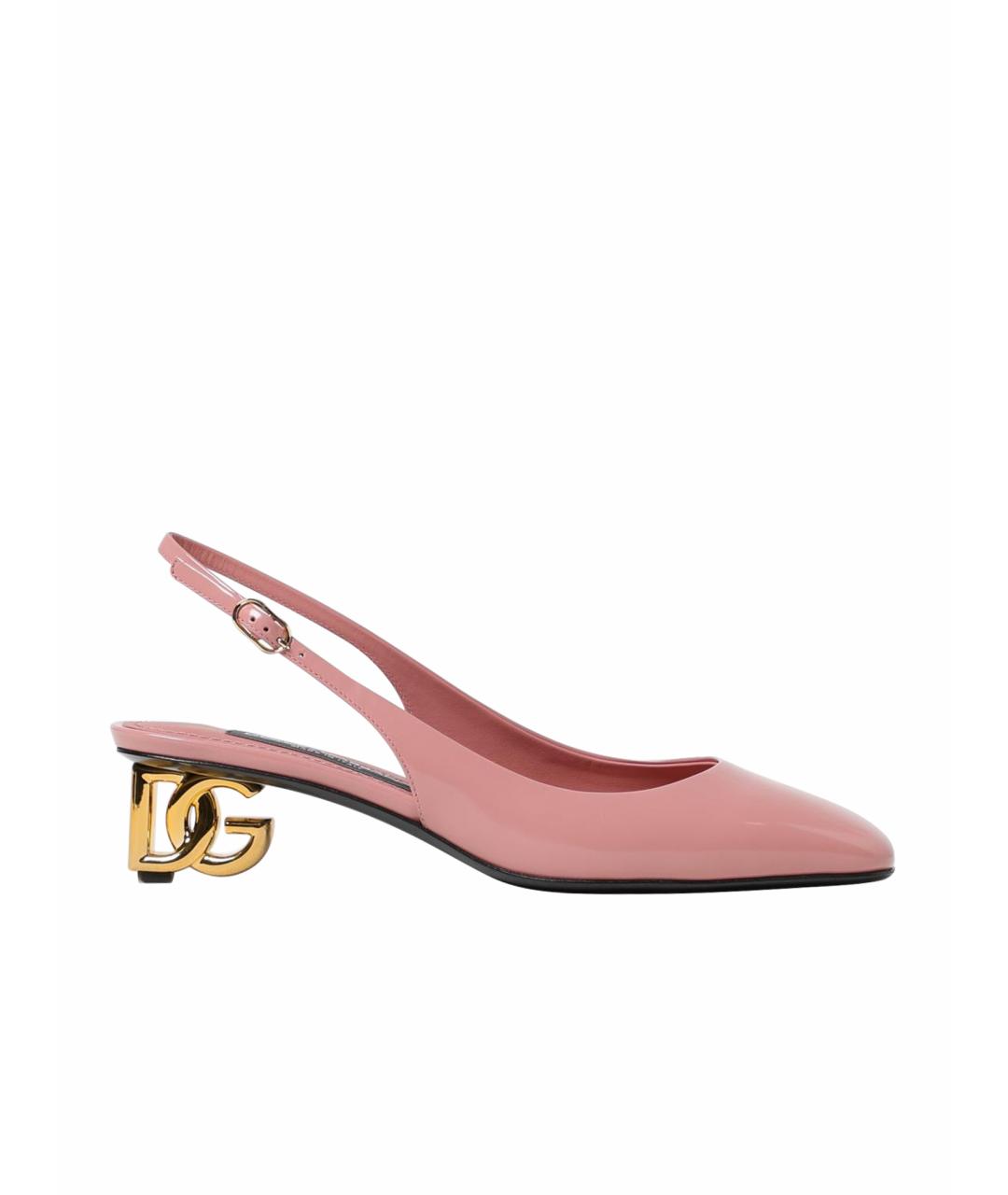 DOLCE&GABBANA Розовые туфли из лакированной кожи, фото 1