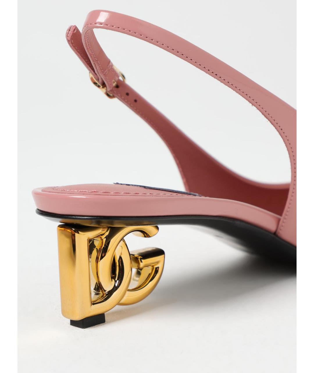 DOLCE&GABBANA Розовые туфли из лакированной кожи, фото 4