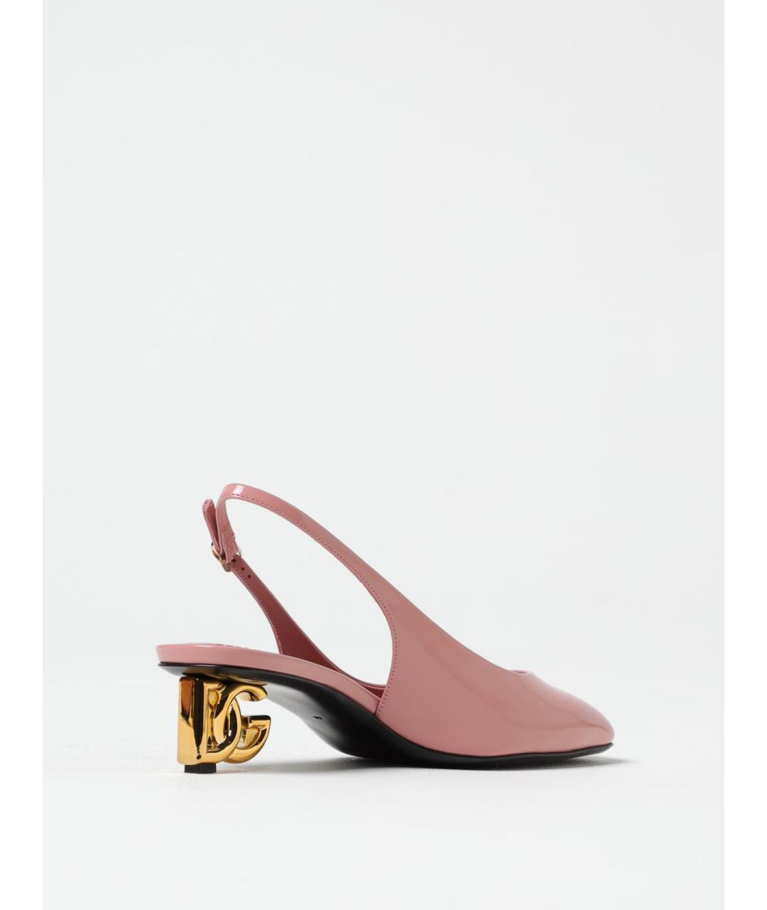 DOLCE&GABBANA Розовые туфли из лакированной кожи, фото 3