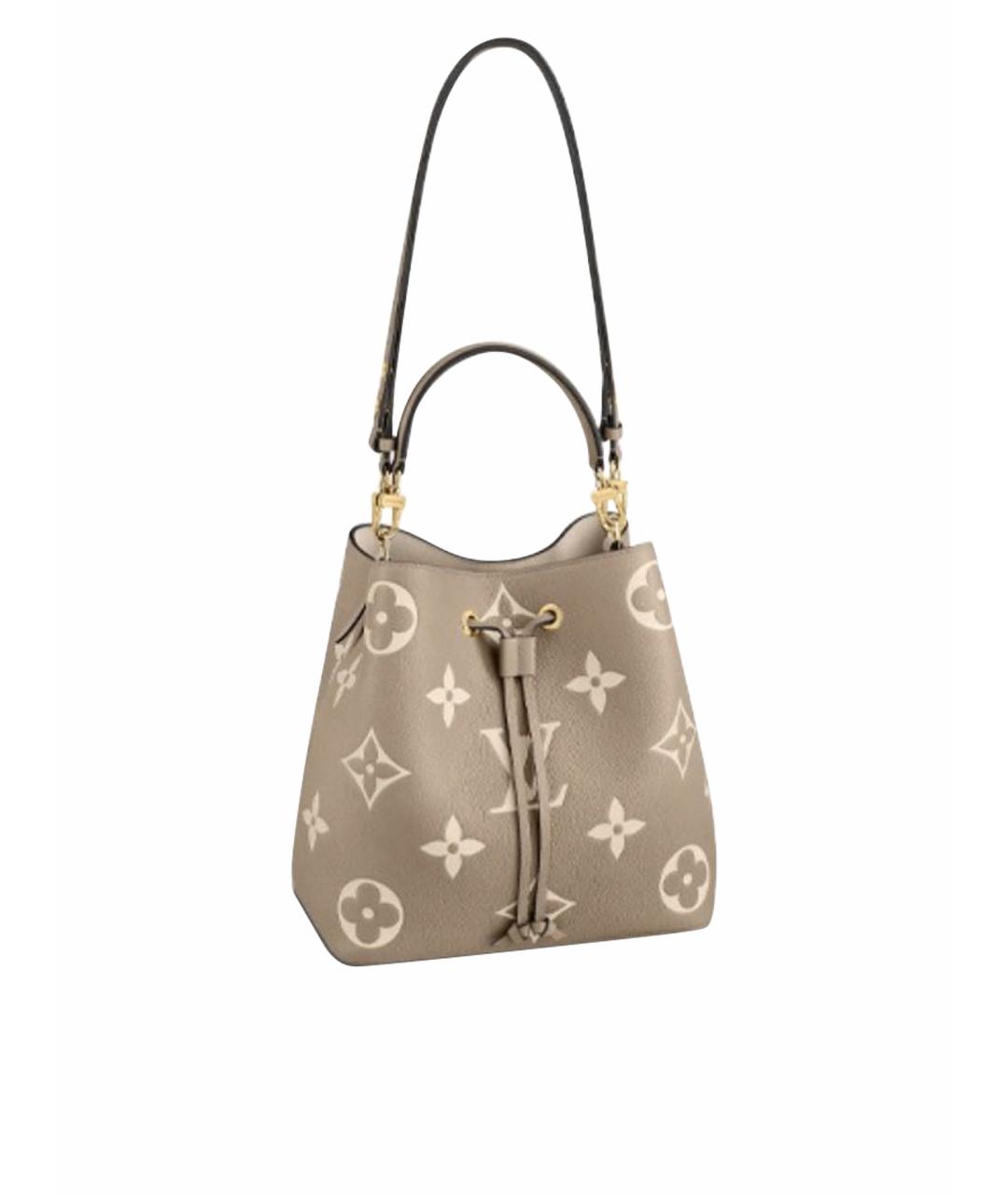 LOUIS VUITTON Бежевая кожаная сумка тоут, фото 1