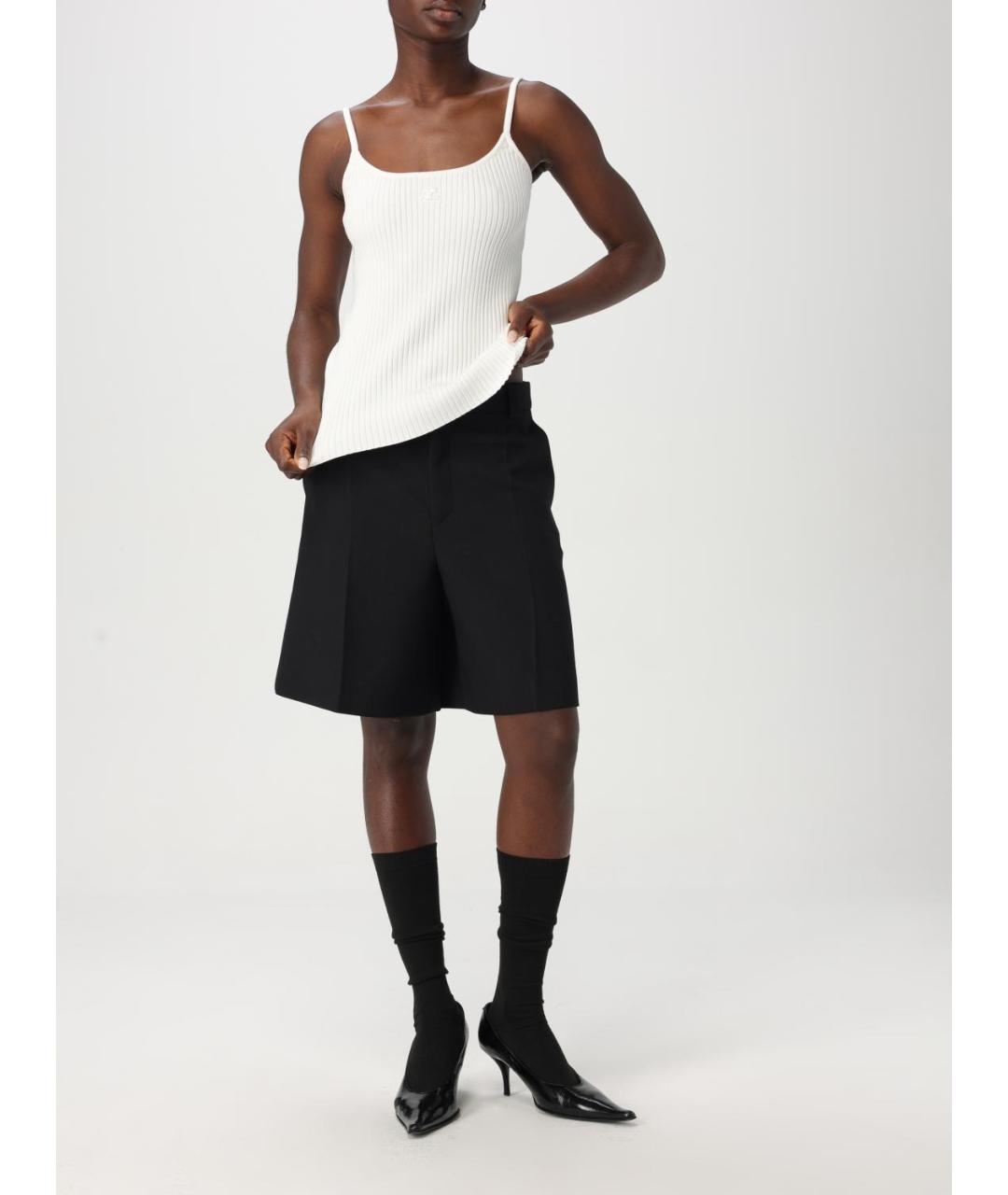 COURREGES Белая вискозная майка, фото 3