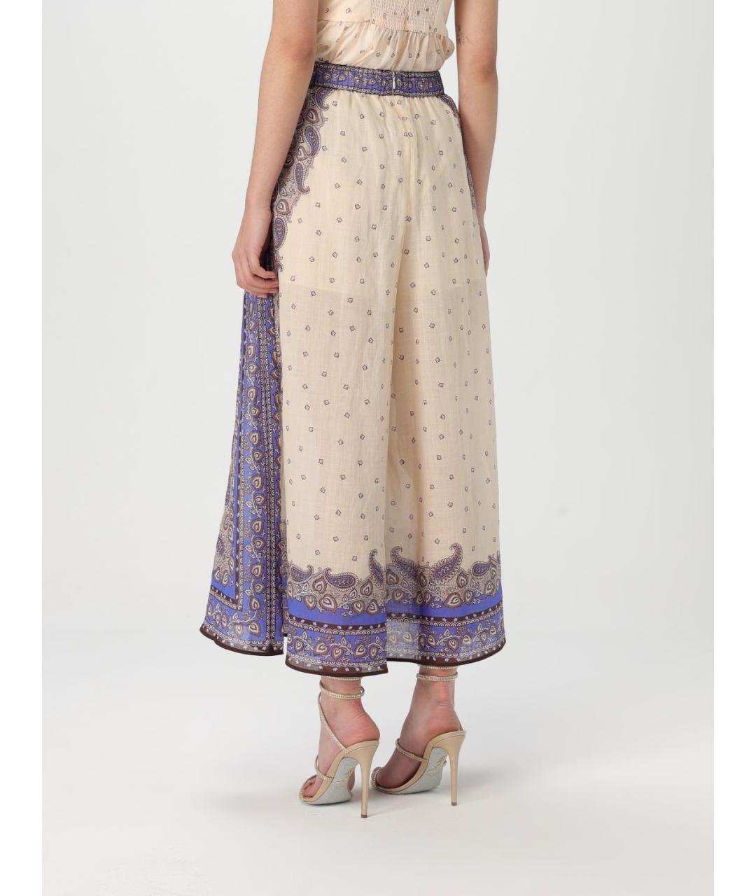 ZIMMERMANN Фиолетовые брюки широкие, фото 4
