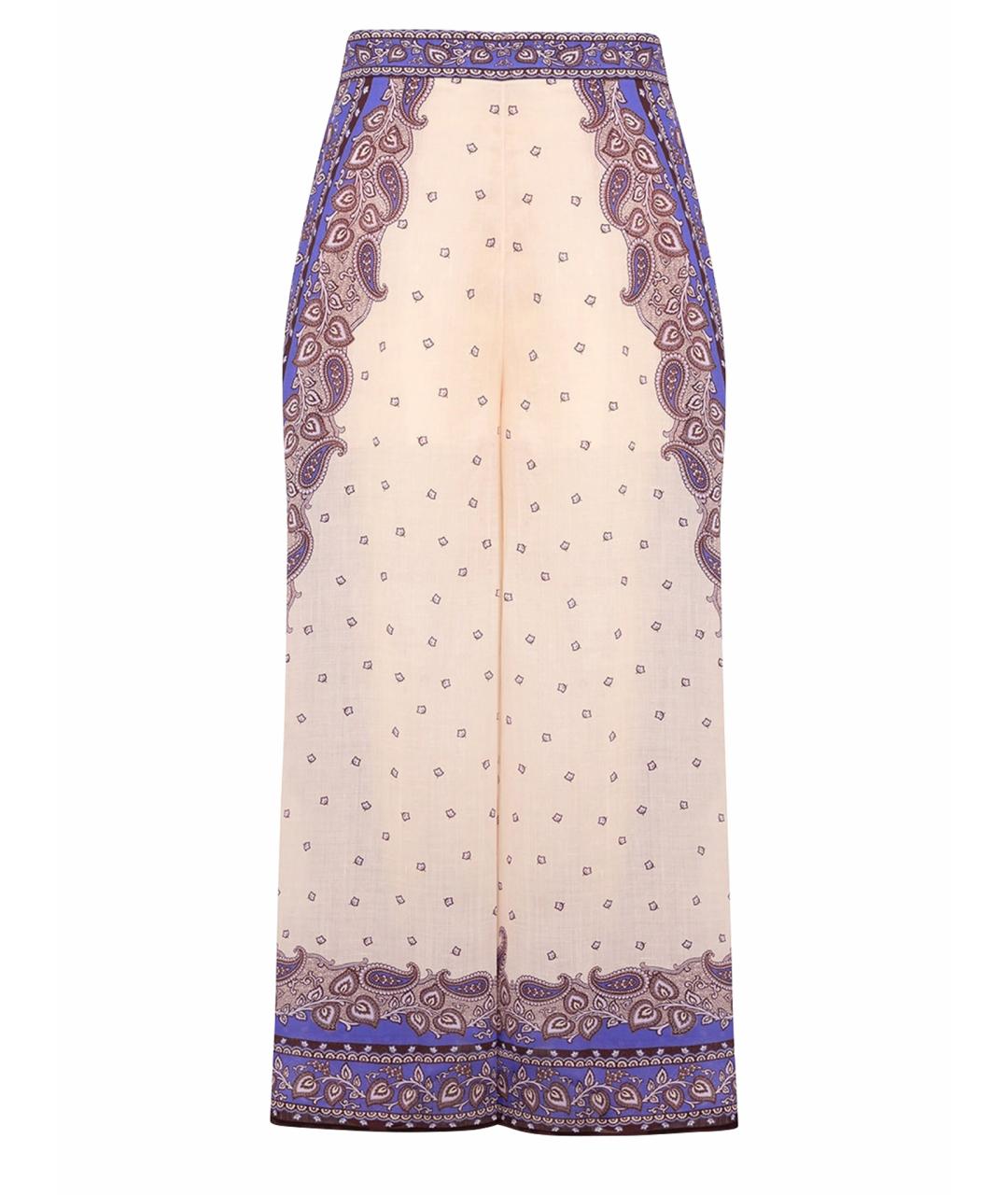 ZIMMERMANN Фиолетовые брюки широкие, фото 1