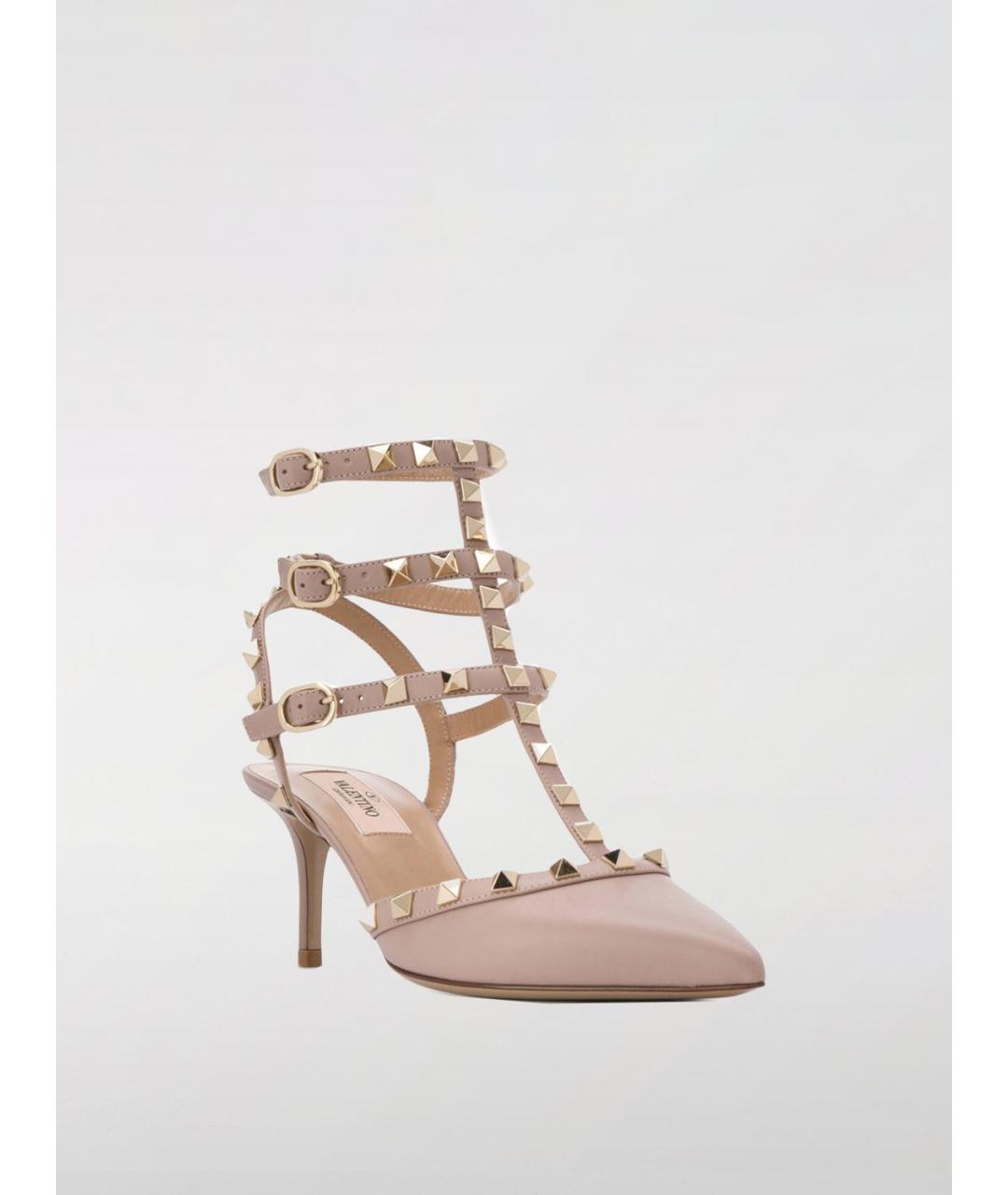 VALENTINO Розовые кожаные туфли, фото 2