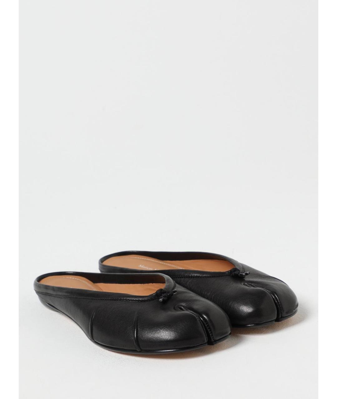MAISON MARGIELA Черные кожаные мюли, фото 2