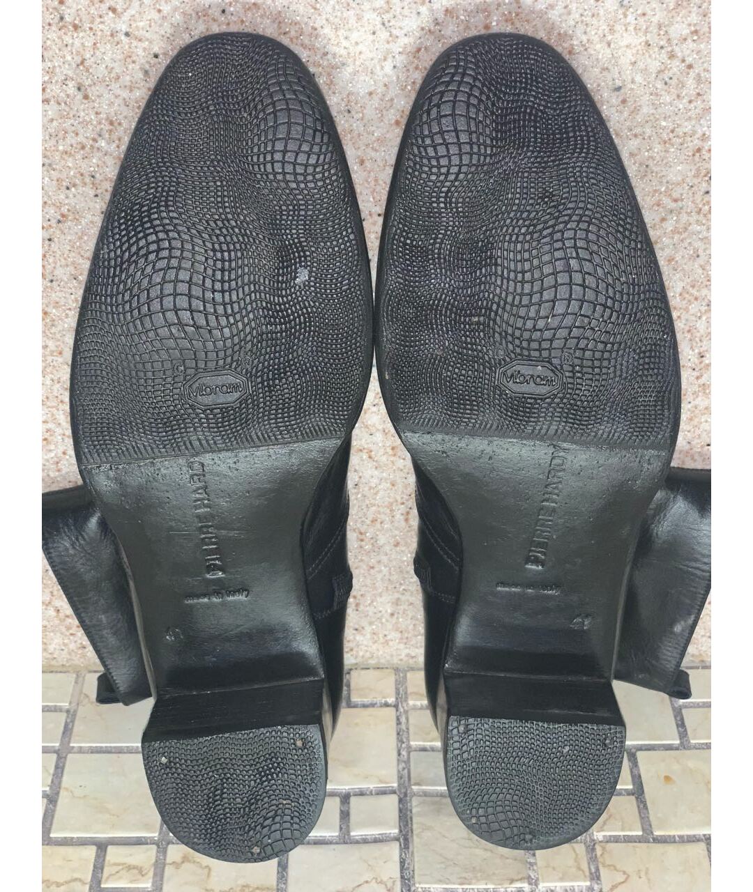 PIERRE HARDY Черные кожаные низкие ботинки, фото 5