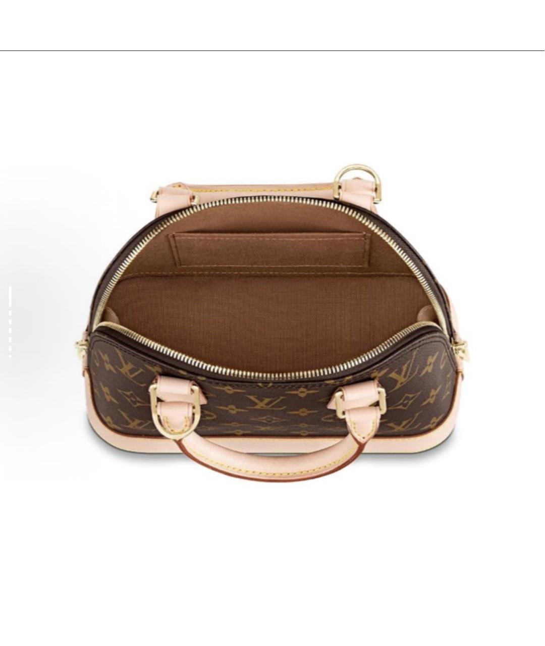 LOUIS VUITTON Коричневая сумка с короткими ручками, фото 5