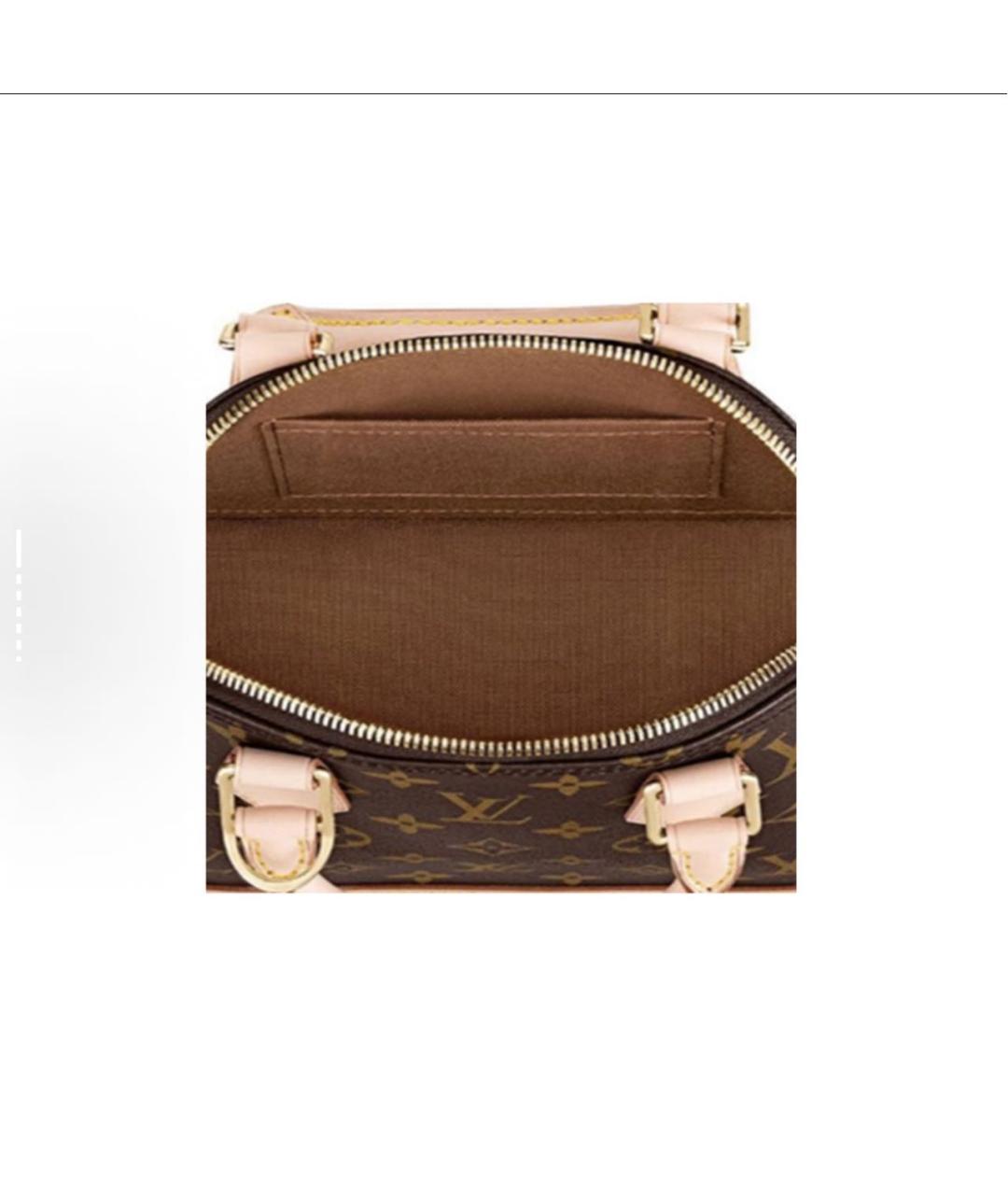 LOUIS VUITTON Коричневая сумка с короткими ручками, фото 6
