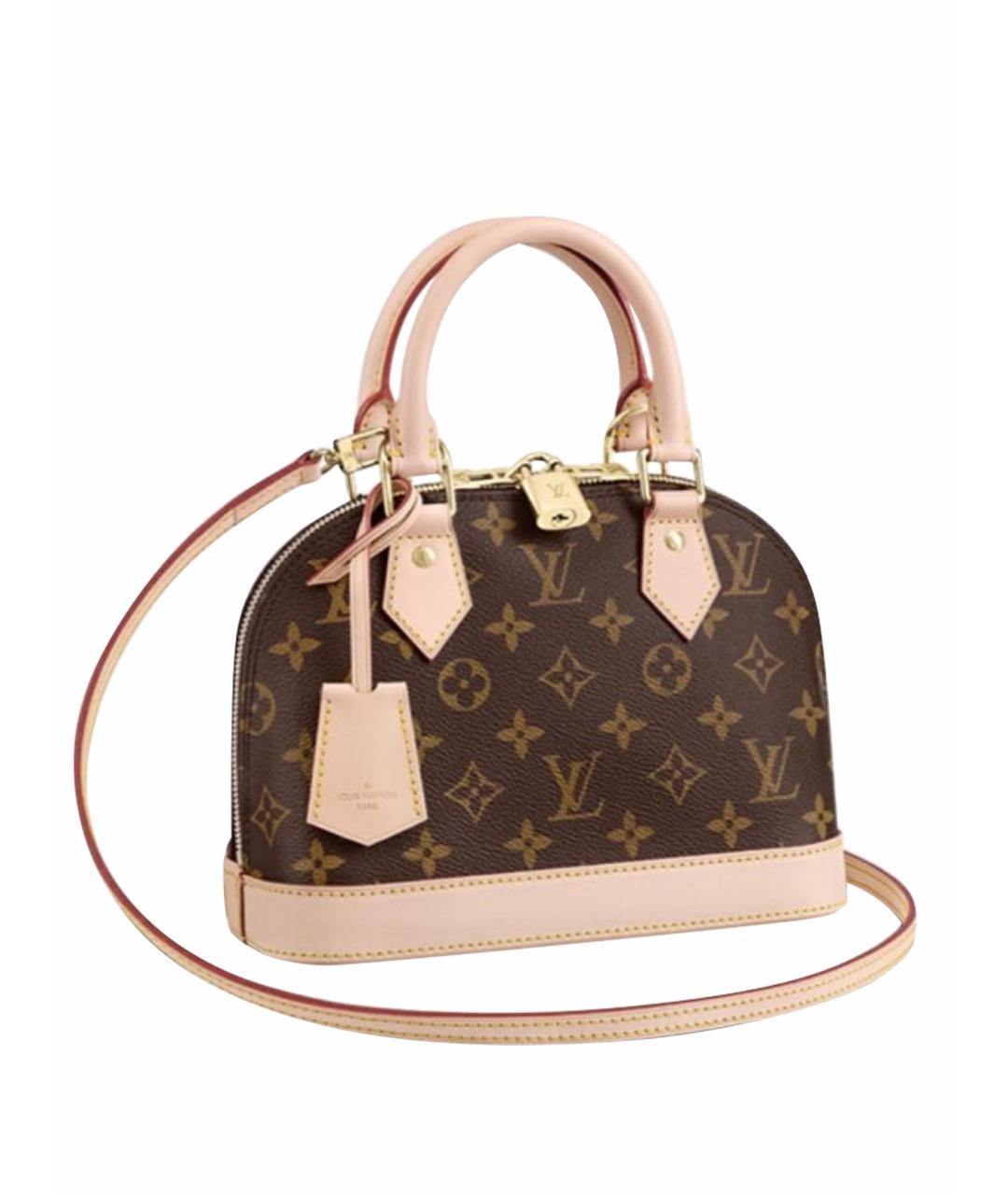 LOUIS VUITTON Коричневая сумка с короткими ручками, фото 1