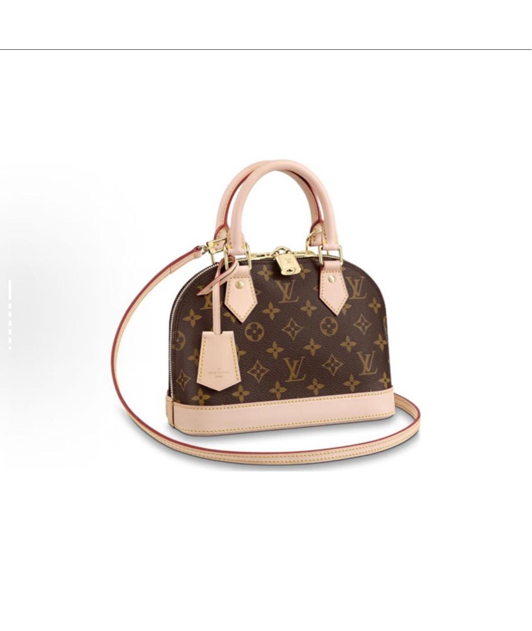 LOUIS VUITTON Коричневая сумка с короткими ручками, фото 7