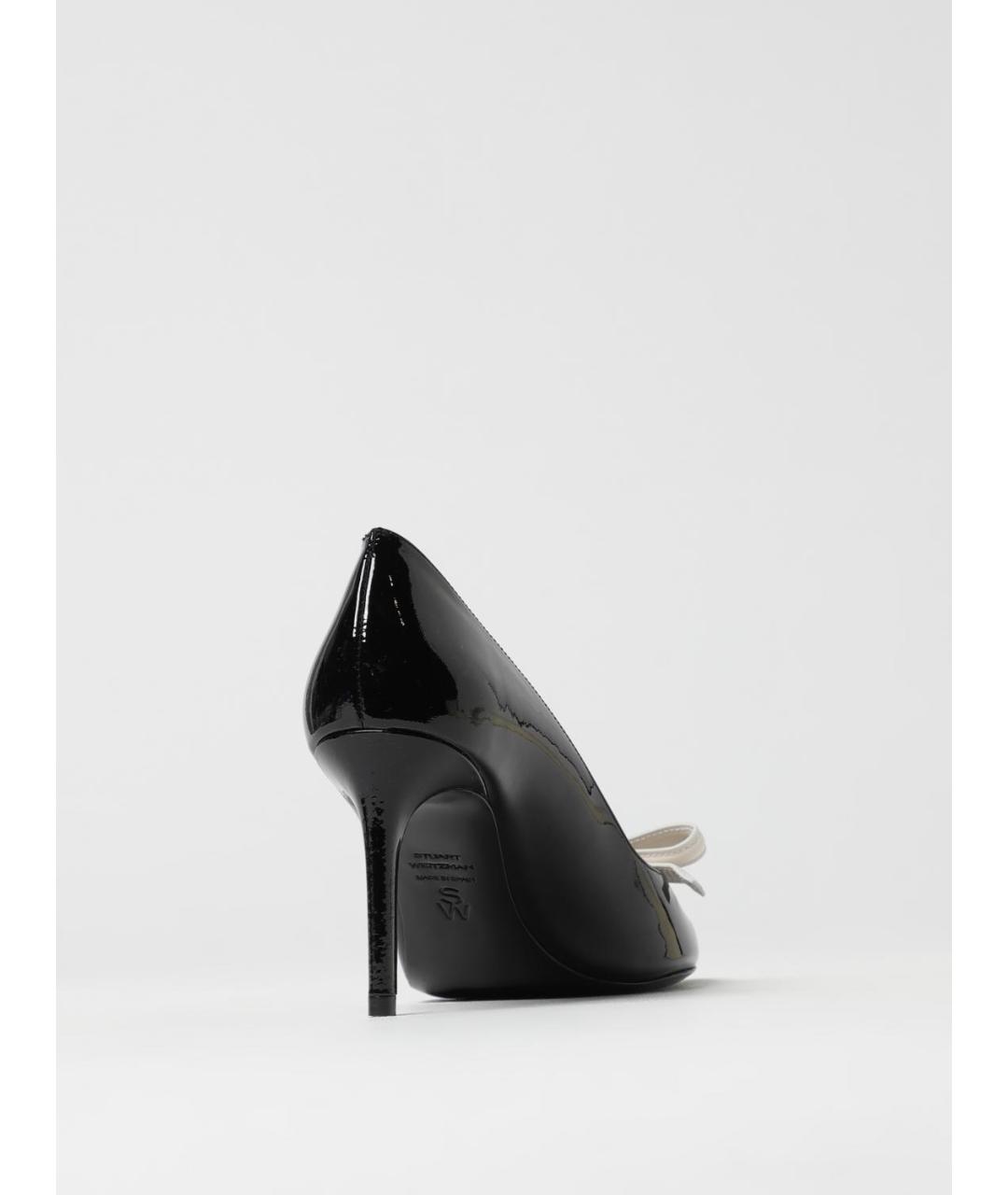 STUART WEITZMAN Черные кожаные туфли, фото 3