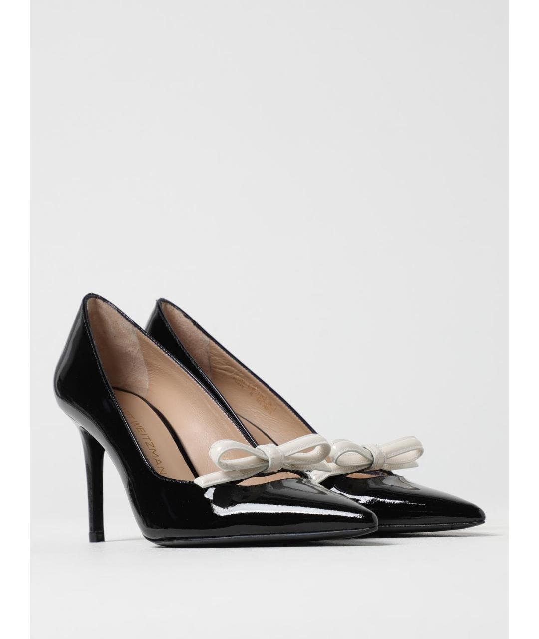 STUART WEITZMAN Черные кожаные туфли, фото 2